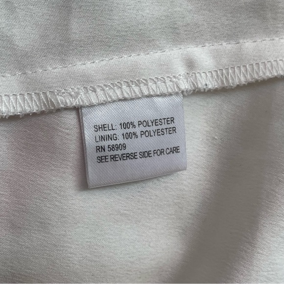 Alex Marie Ivory Floral Pleated Hi Low Gold Chain Strap Maxi Dress Sz 12 - Picture 11 of 11